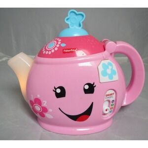Fisher Price Talking Pink Teapot Laugh 'N Learn Manners Tea Party Pot Musical